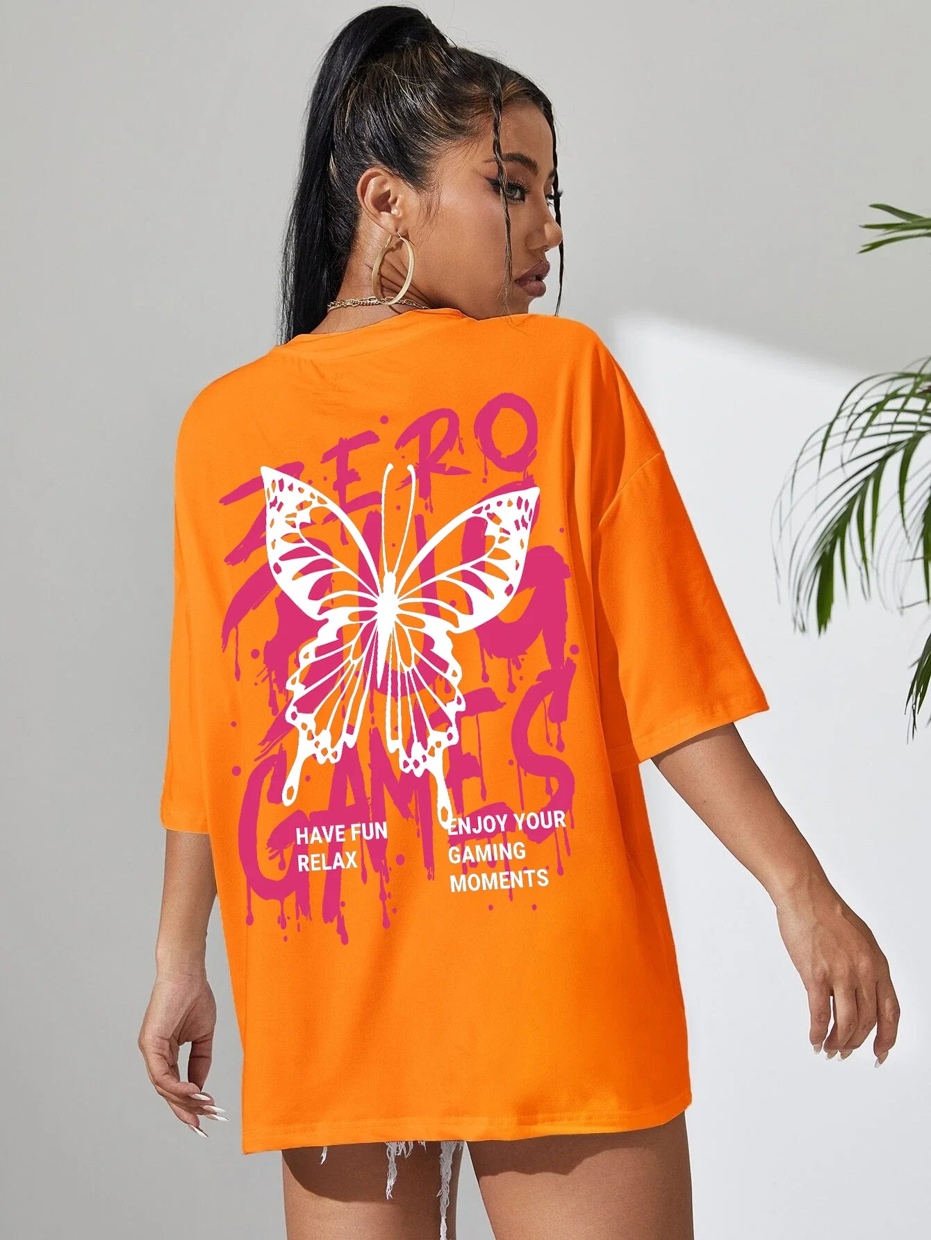Graphic Letter Print Crew Neck T-Shirt Women Cotton Plus Size Tshirts Breathable Streetwear Soft Casual Short Sleeve