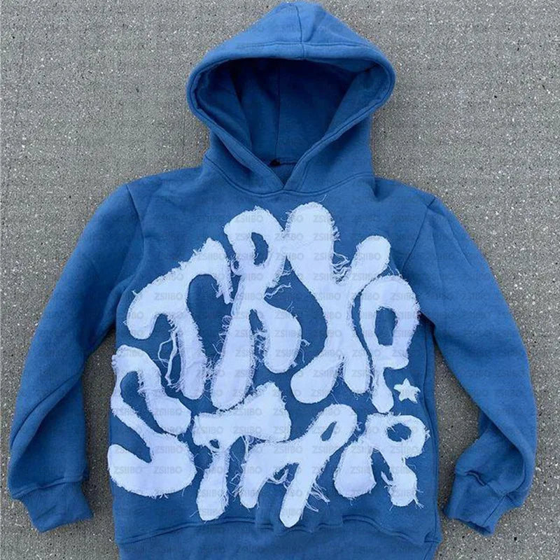Harajuku Letter Print hoodies men graphic y2k top oversized hoodie Couples American streetwear goth women clothes
