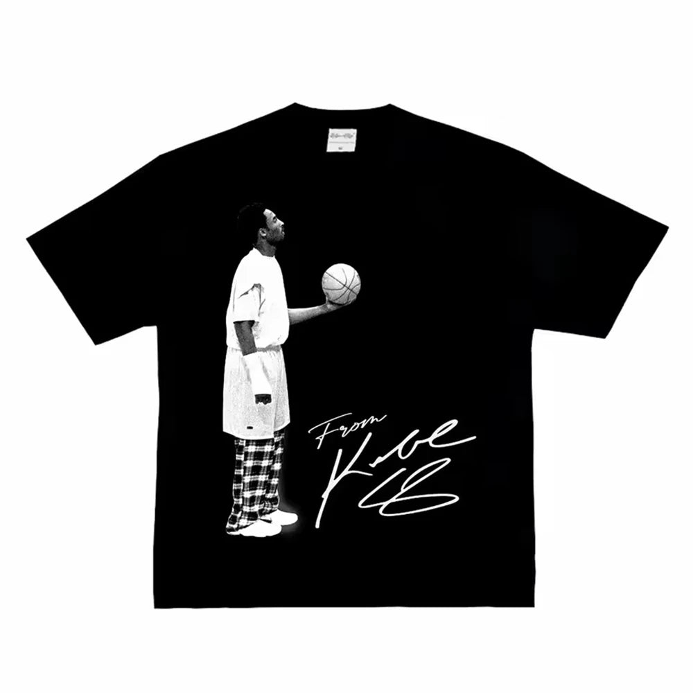 Kobe Y2k Men Women Clothing short sleeve Round Neck