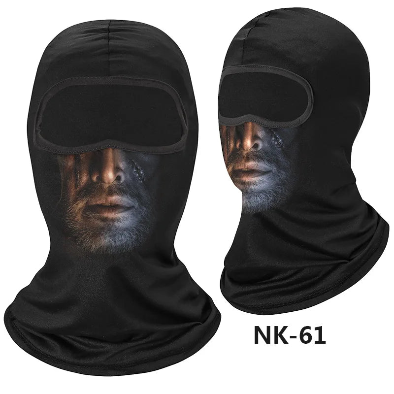 Skull Men Balaclava Mask Cycling  Face Cover Motorcycle Bicycle Headgear Full Face Bandana Breathable Windproof