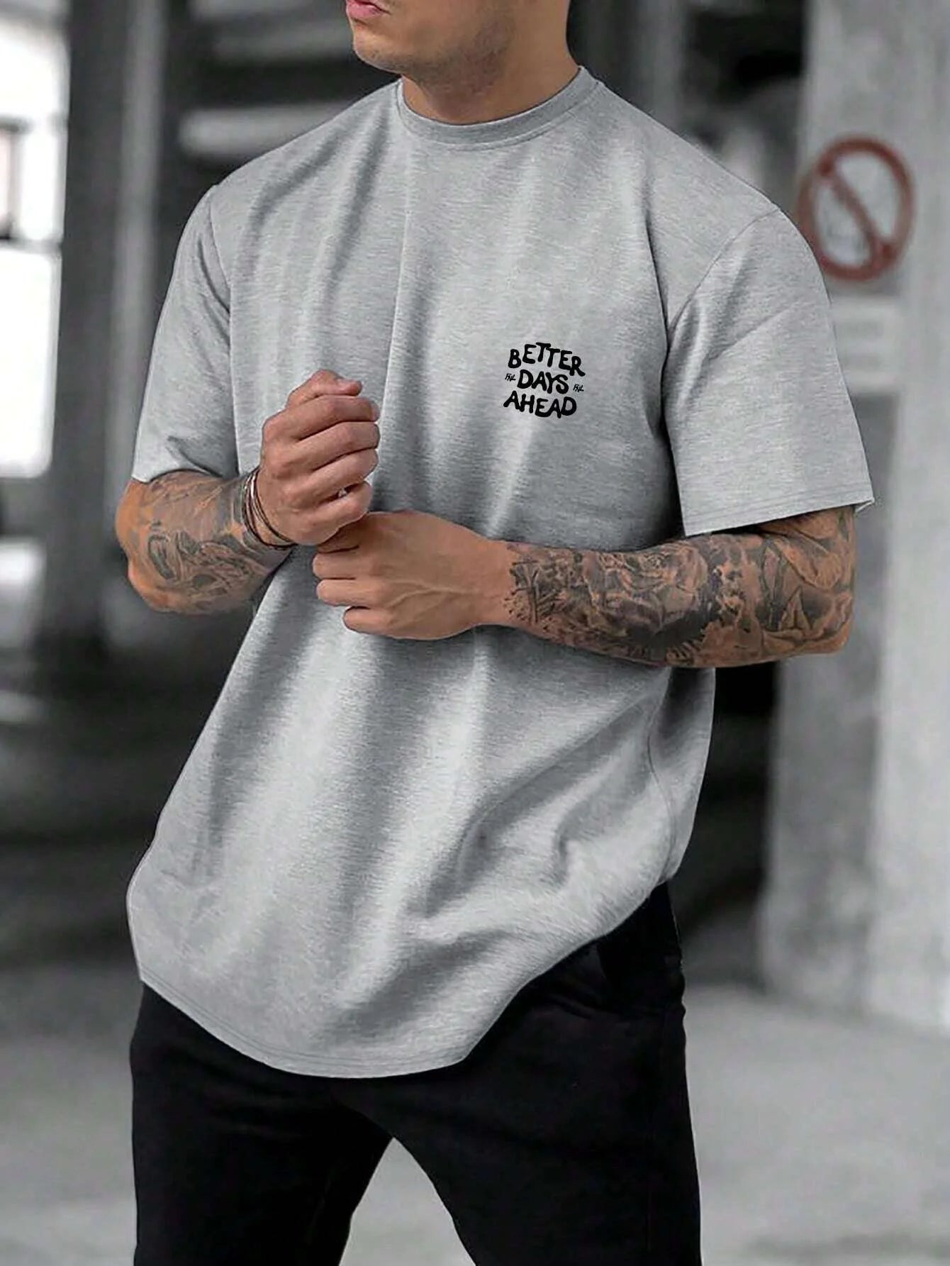 Better Days Ahead Letter Graphic Men Women T-Shirt O-Neck Casual T-Shirt Fashion Cotton Tee Clothes