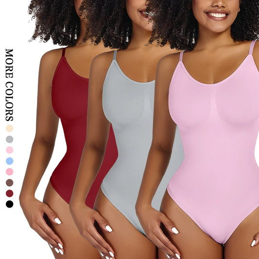 Smoothing Shapewear Bodysuit for Women  Full Body Shaper Thong Soft Body Shaping