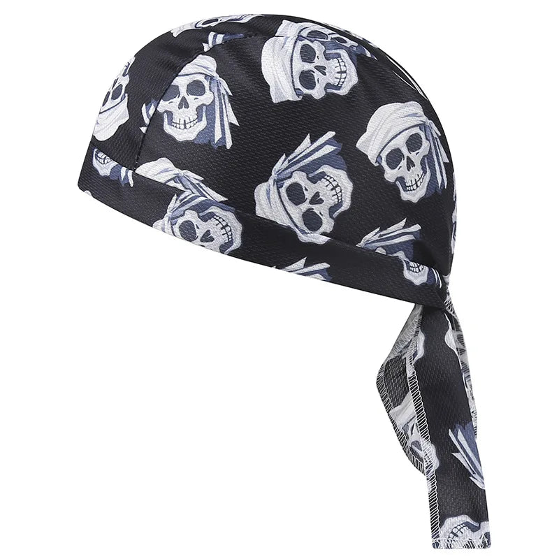 Sun Protection Cycling Cap Breathable Anti Sweat Helmet Skull Sport Headband