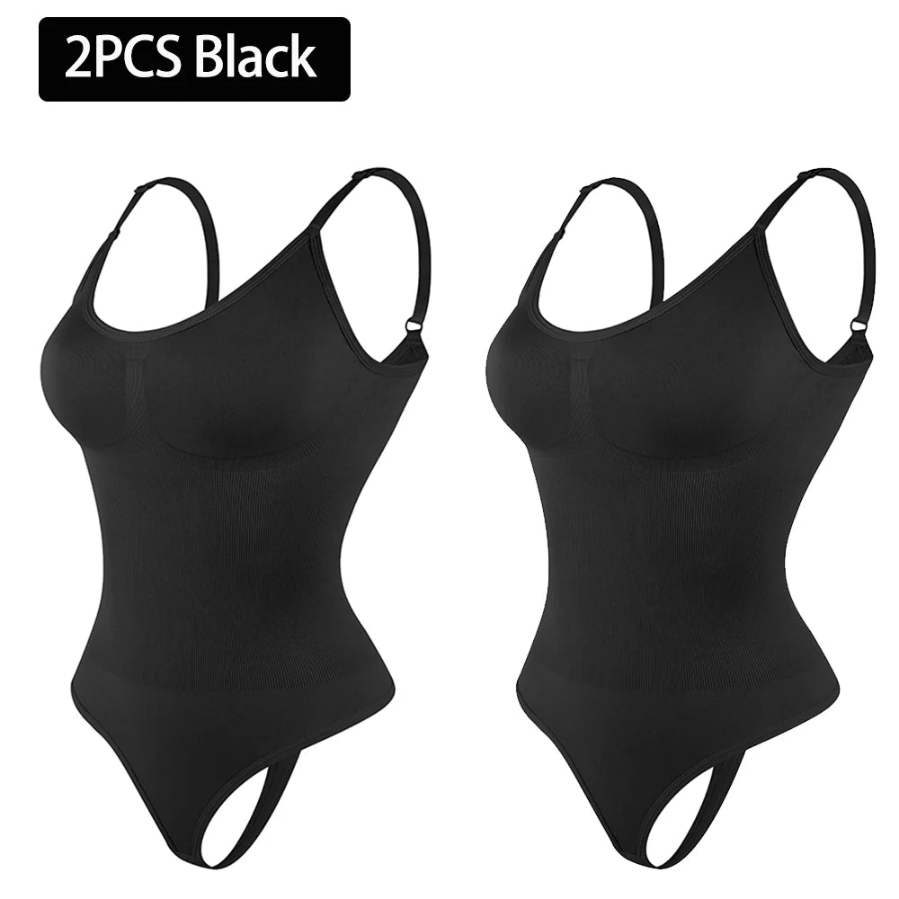 Smoothing Shapewear Bodysuit for Women  Full Body Shaper Thong Soft Body Shaping