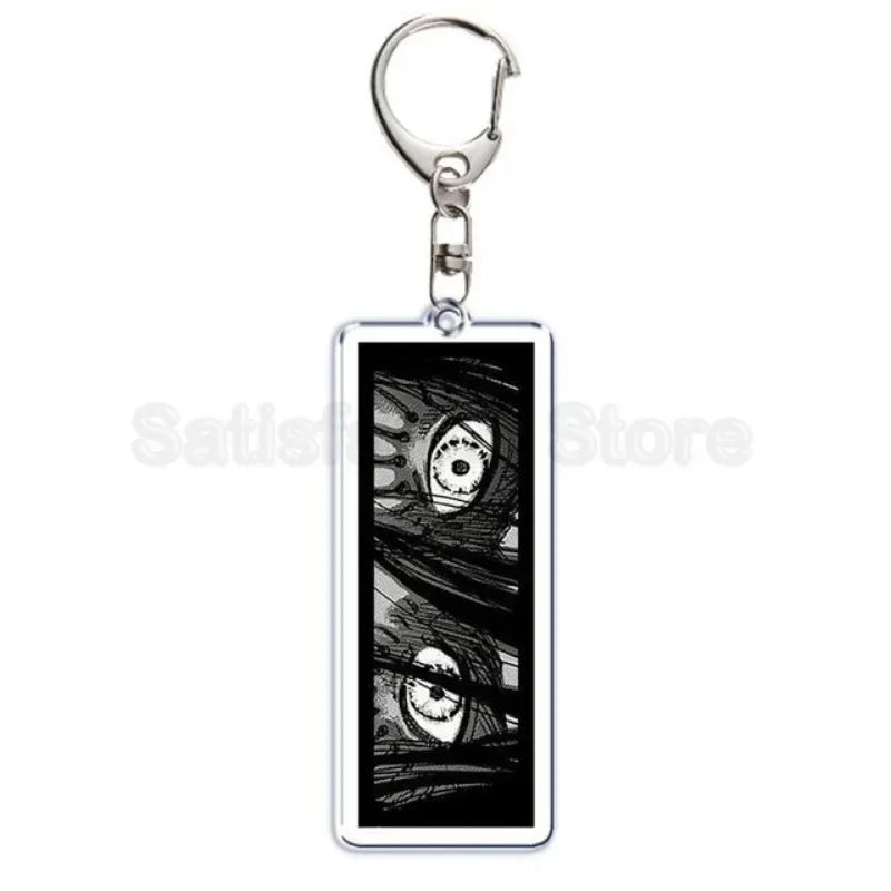 Hot Atan Allen Yeager Keychain Pendant Rtacking of The Giants Armin Arlert Levi Ackermole Playing Double Sided Acrylic Keyring