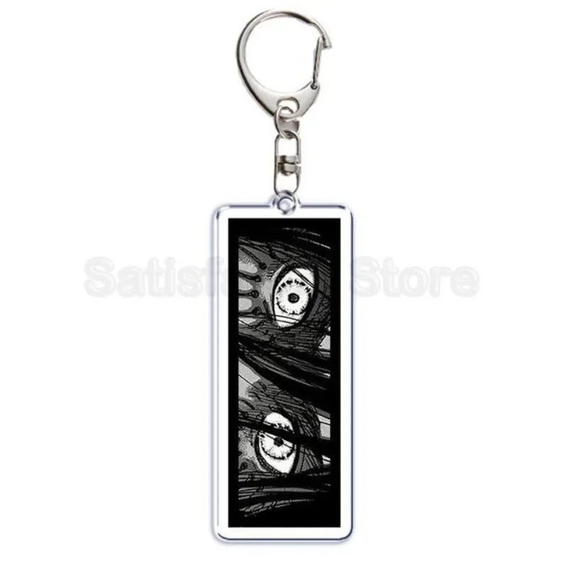 Hot Atan Allen Yeager Keychain Pendant Rtacking of The Giants Armin Arlert Levi Ackermole Playing Double Sided Acrylic Keyring