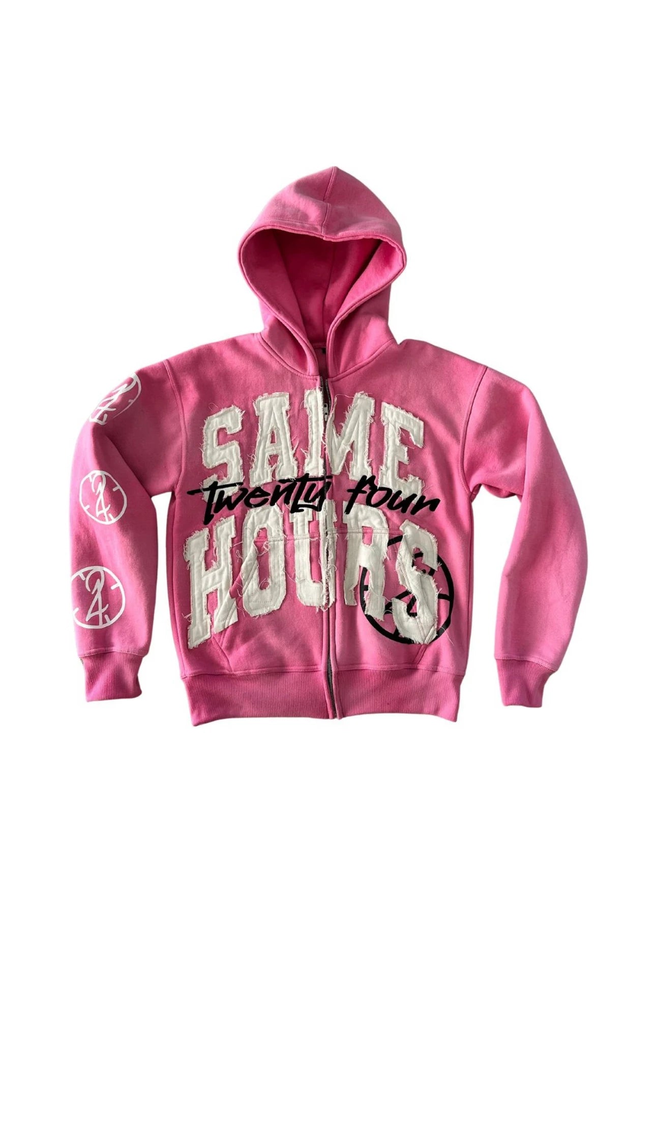 Trendy Streetwear Y2K Harajuku Retro Letter Print Zipper Hoodie Men's Punk Casual Colorful Oversized Sweatshirt