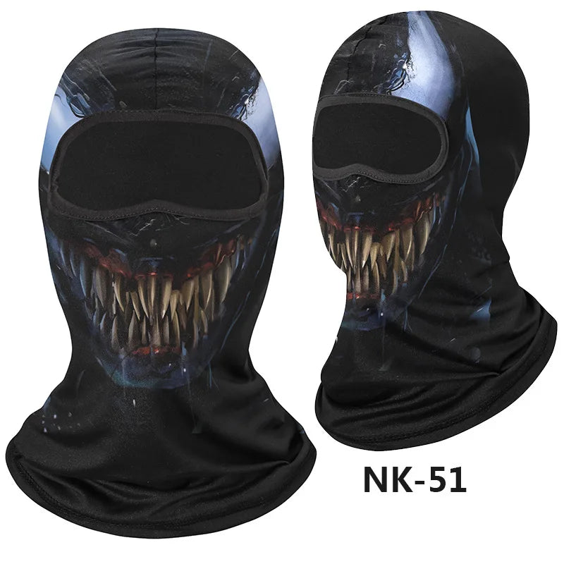 Skull Men Balaclava Mask Cycling  Face Cover Motorcycle Bicycle Headgear Full Face Bandana Breathable Windproof