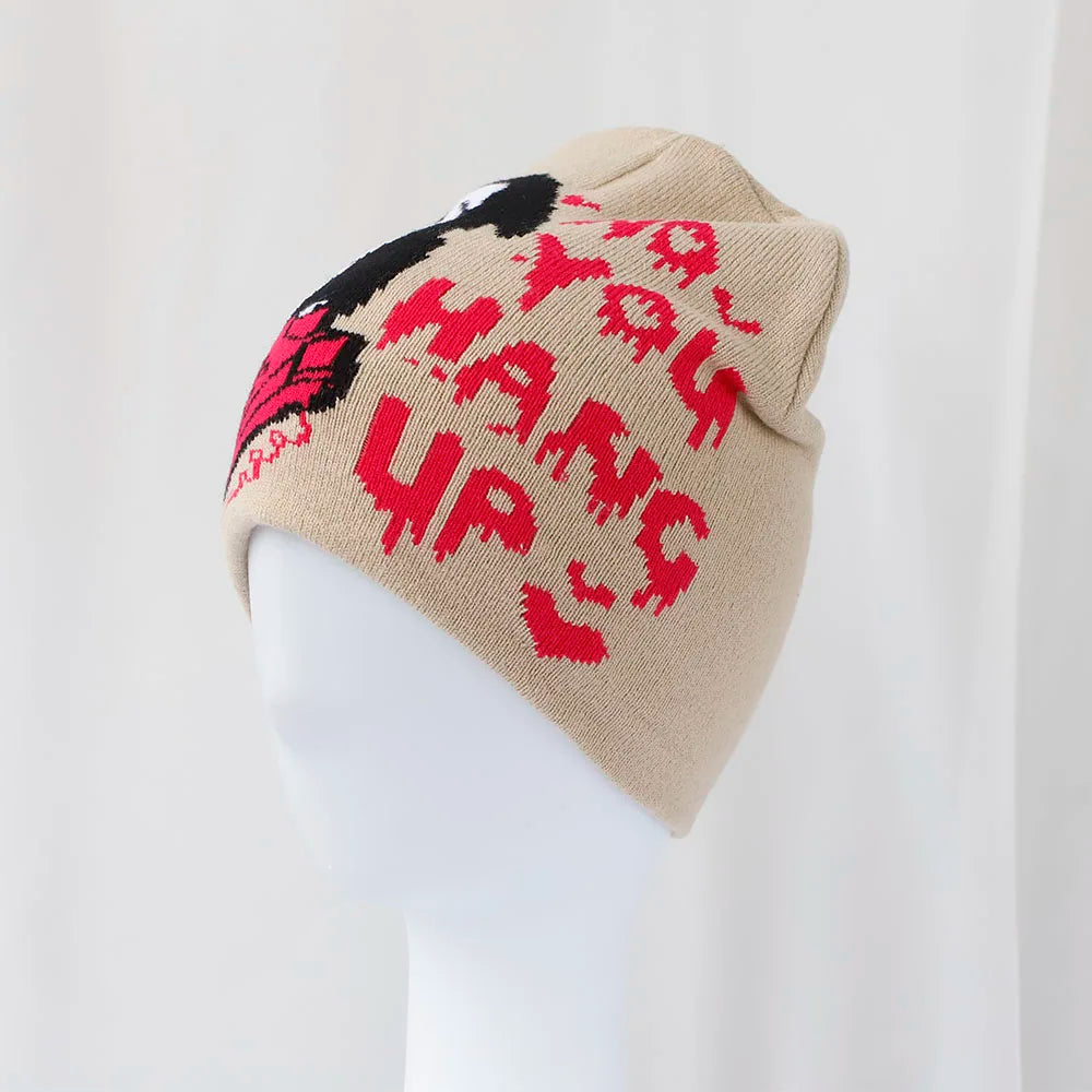 skull Beanies Cap Soft Wool Skullies Beanies Vintage Graphic