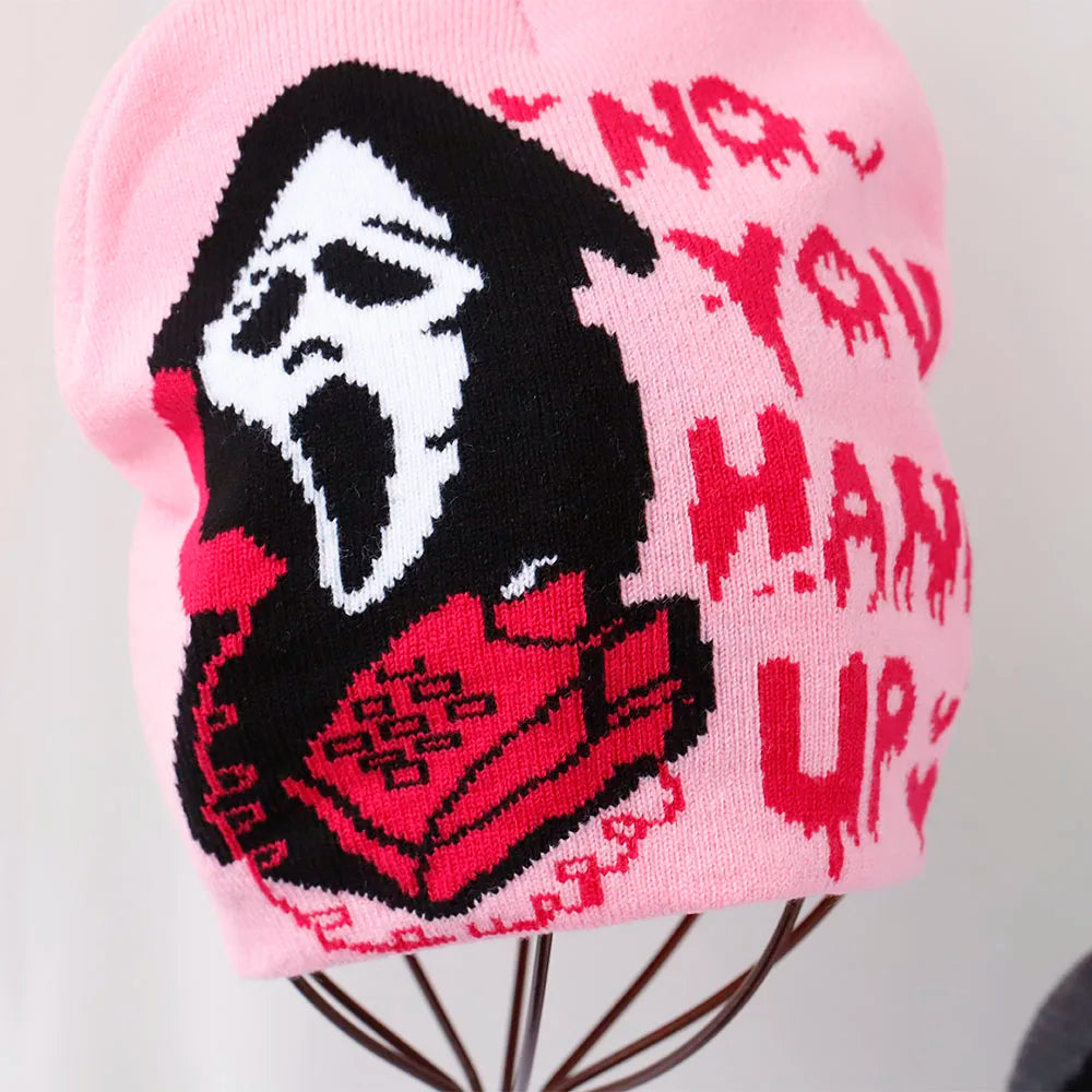 skull Beanies Cap Soft Wool Skullies Beanies Vintage Graphic