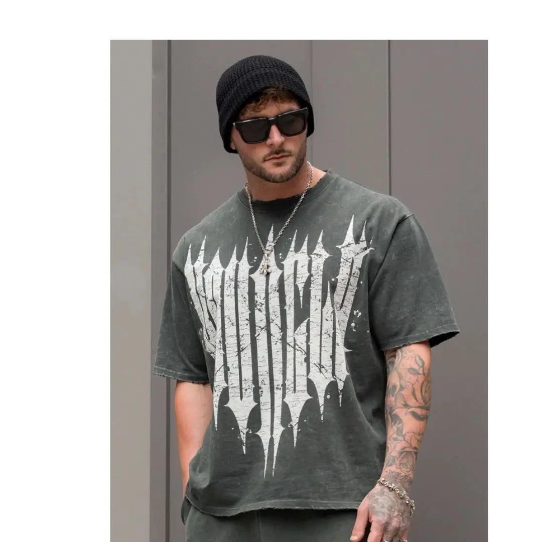 Men T-shirts Round Neck Fashion Loose And Comfortable Clothing