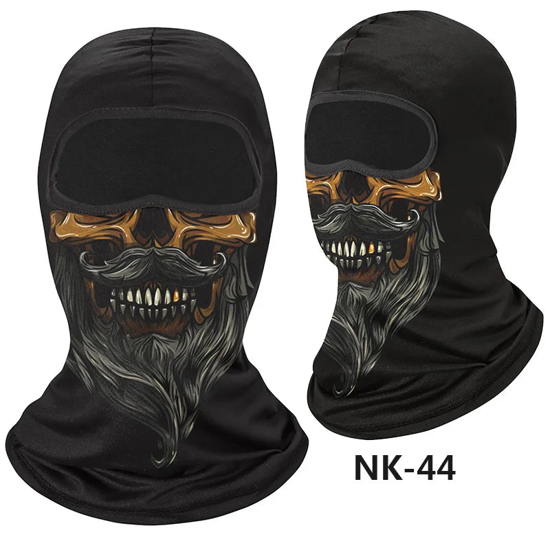Skull Men Balaclava Mask Cycling  Face Cover Motorcycle Bicycle Headgear Full Face Bandana Breathable Windproof