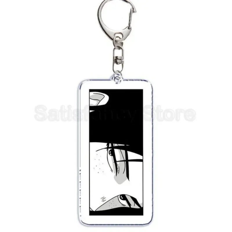 Hot Atan Allen Yeager Keychain Pendant Rtacking of The Giants Armin Arlert Levi Ackermole Playing Double Sided Acrylic Keyring
