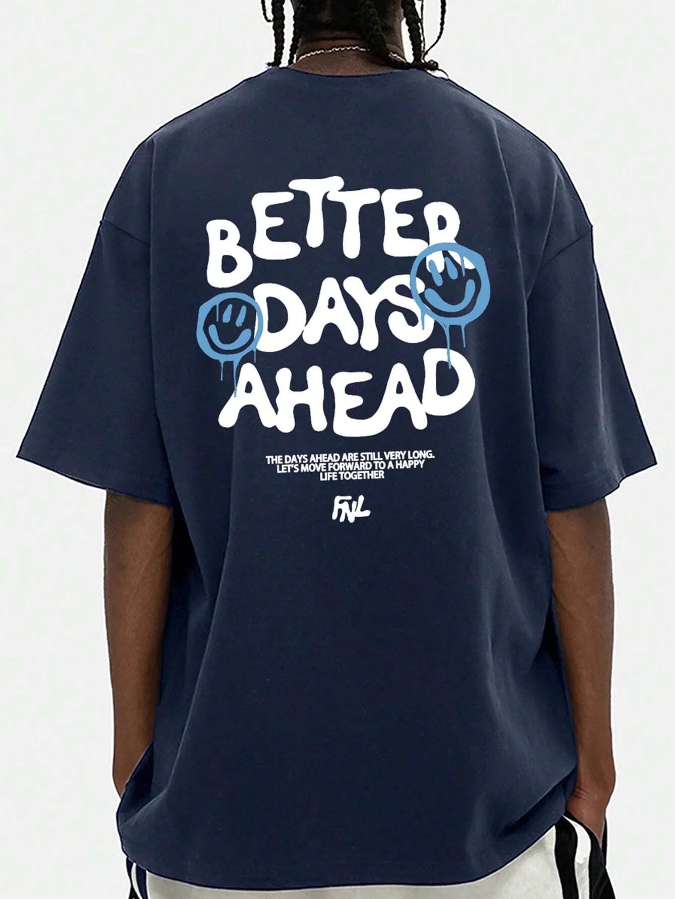 Better Days Ahead Letter Graphic Men Women T-Shirt O-Neck Casual T-Shirt Fashion Cotton Tee Clothes