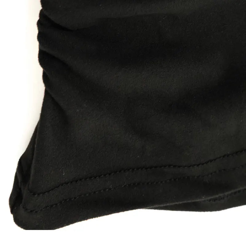 Women Sexy Low Chest Solid Elegant T-shirt Streetwear Fashion Long Sleeves Casual Slim Versatile Female Tees