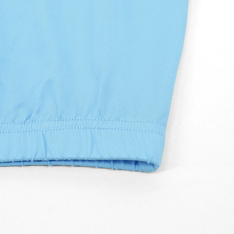 Sexy Skirt Two Piece Set Women New Short Sleeve O-Neck Crop Top High Waist Skirt Solid Fashion Partywear
