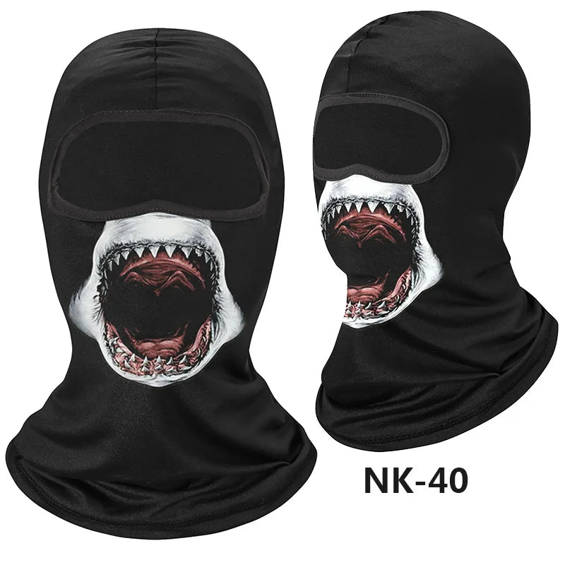 Skull Men Balaclava Mask Cycling  Face Cover Motorcycle Bicycle Headgear Full Face Bandana Breathable Windproof