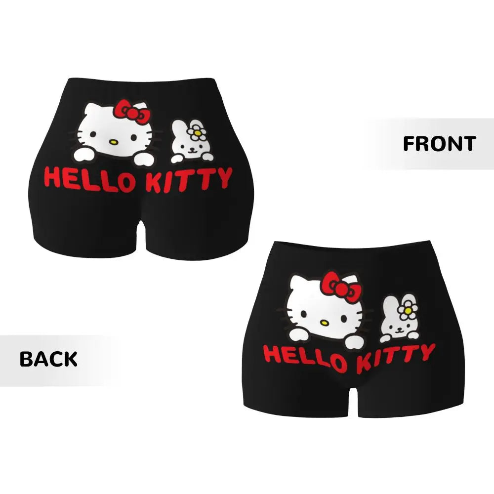 Custom Hello Kitty Cat Gym Shorts Women Athletic Shorts