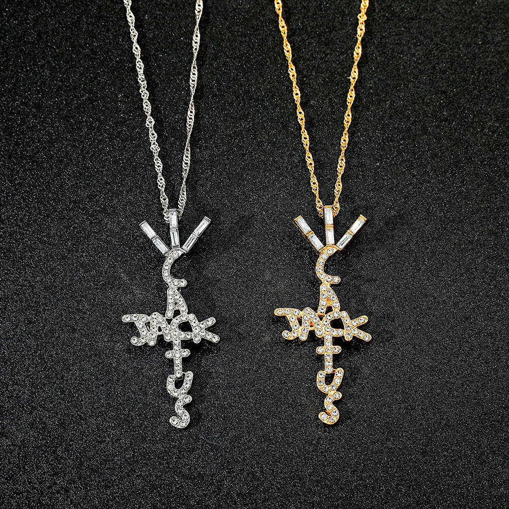 Scott Cactus Jack Pendant Necklace - Ice Crystal Cubic Zirconia Jewelry