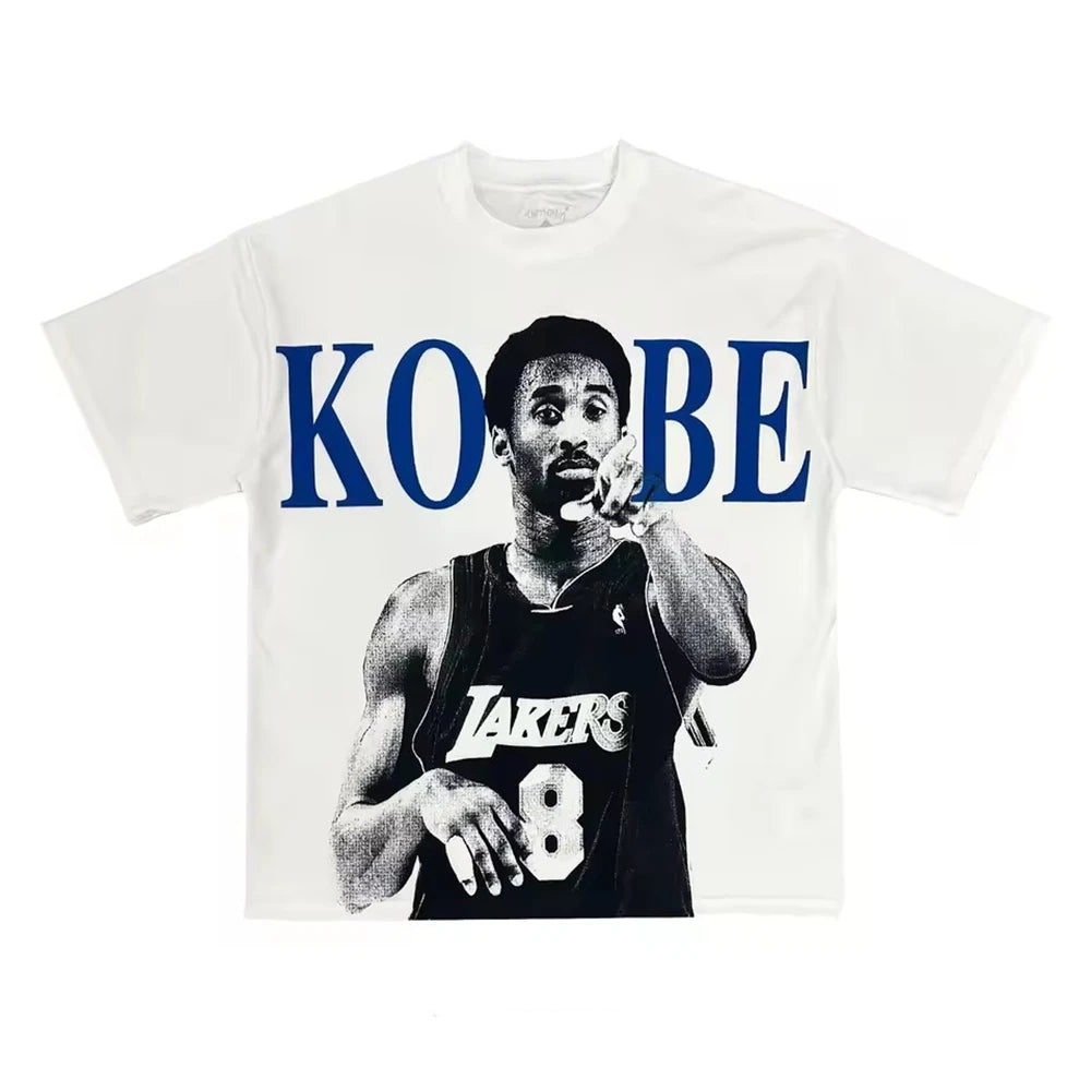 Basketball Star Tee Shirt Homme Men Clothing short sleeve Round Neck