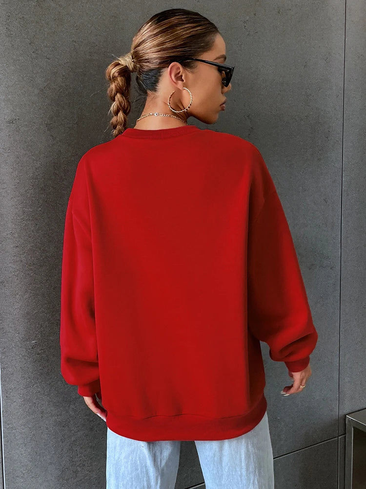 Woman Sweatshirts California West Coast Print Female hoodie Long Sleeves O-neck Pullovers Sporty and Rich Clothing