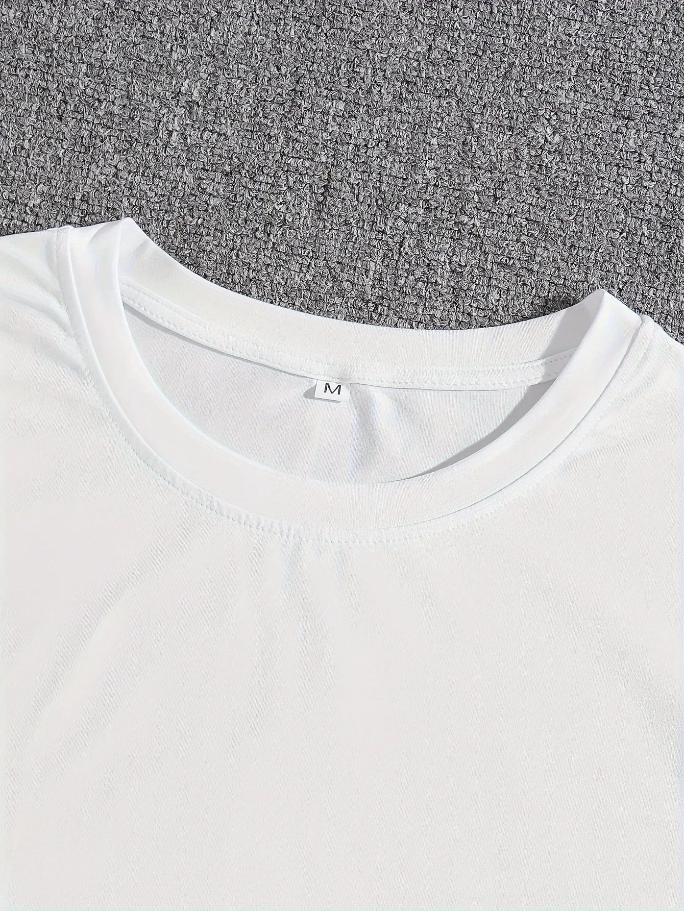 Men's Cotton Fashionable Casual Loose Large Cartoon Bear Pattern Printed Round Neck Short Sleeve T-shirt Top