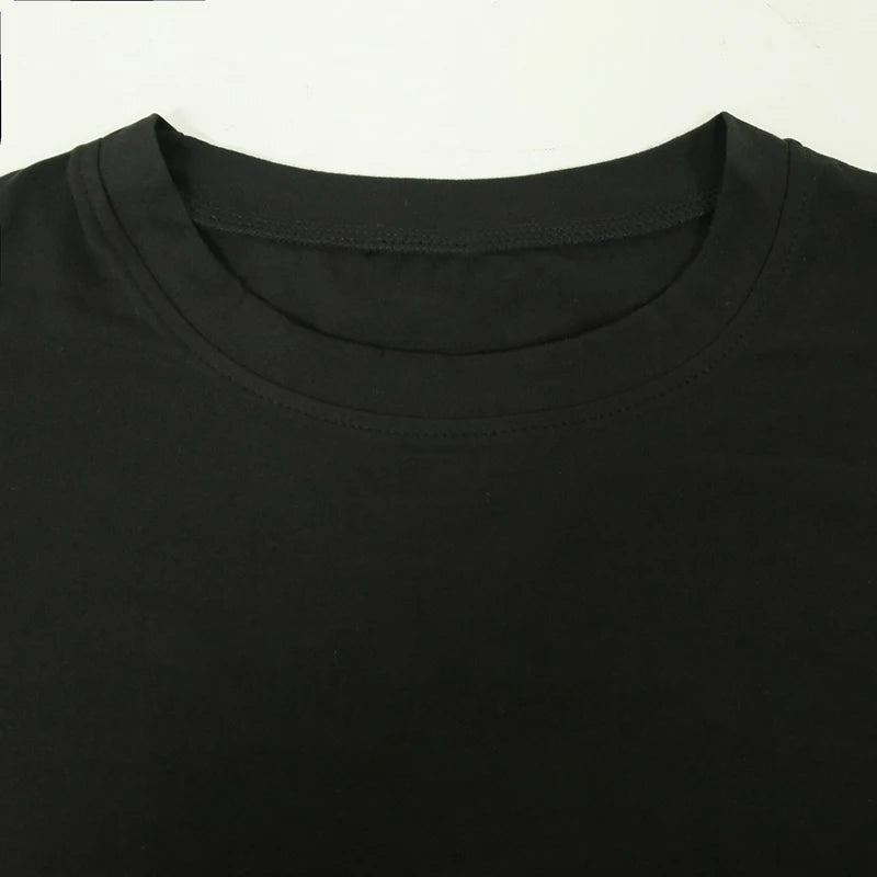 Let Them Misunderstand You Letter Print T-shirts for Women Short Sleeves Crew Neck Graphic T-shirt Oversized T Shirt