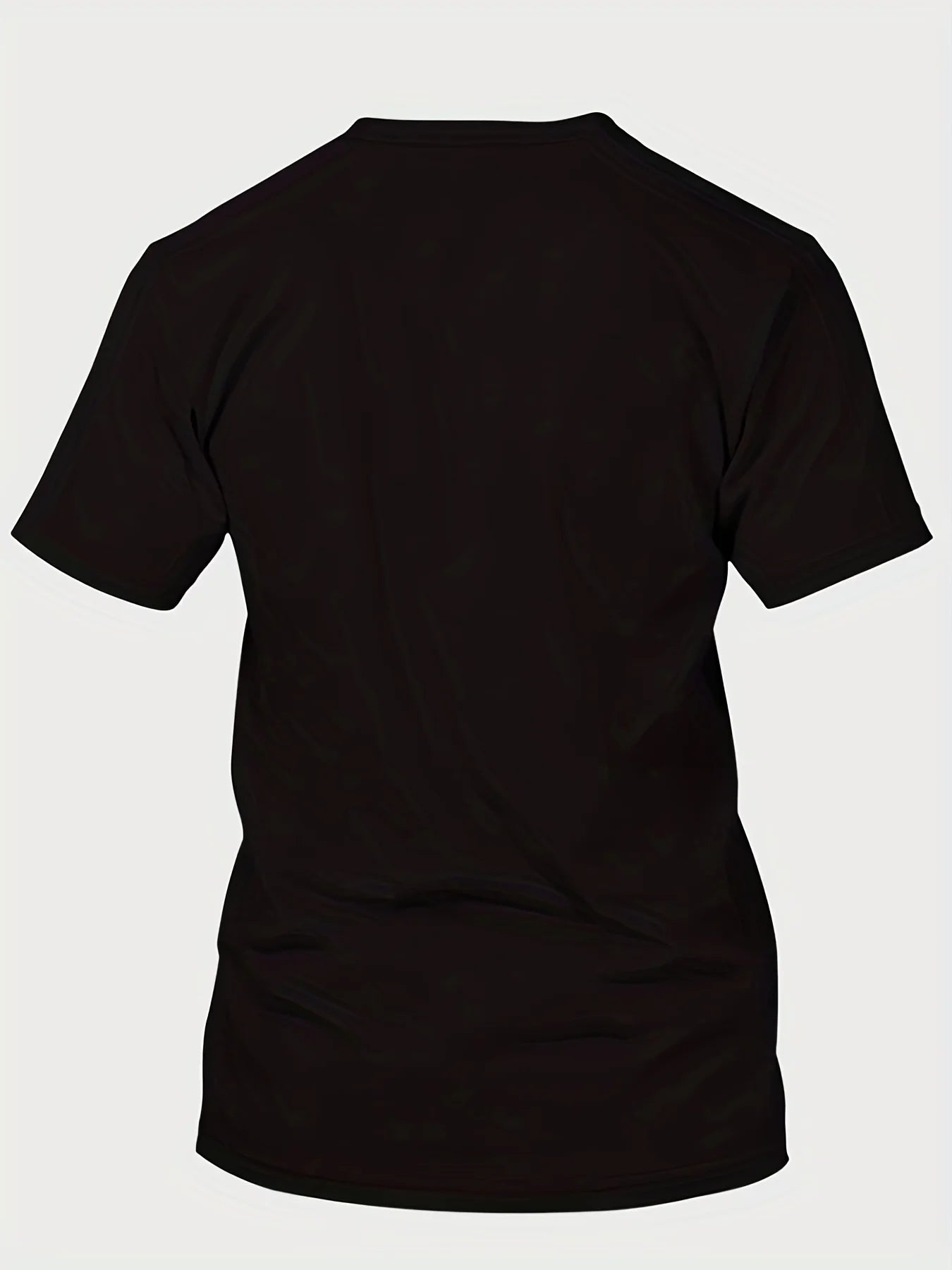 men's 100% cotton casual fit large A letter print round neck short sleeved T-shirt top
