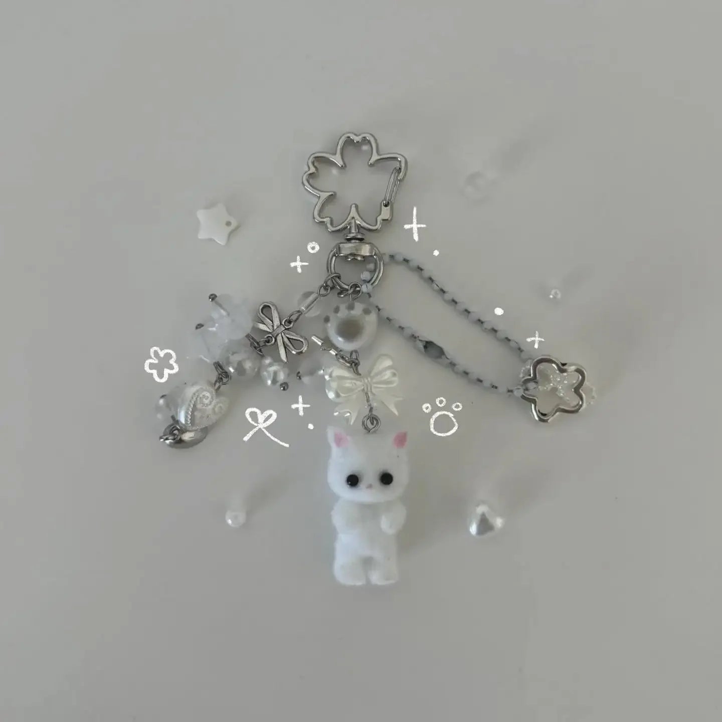 Y2K  matching cat keychains! ⬛