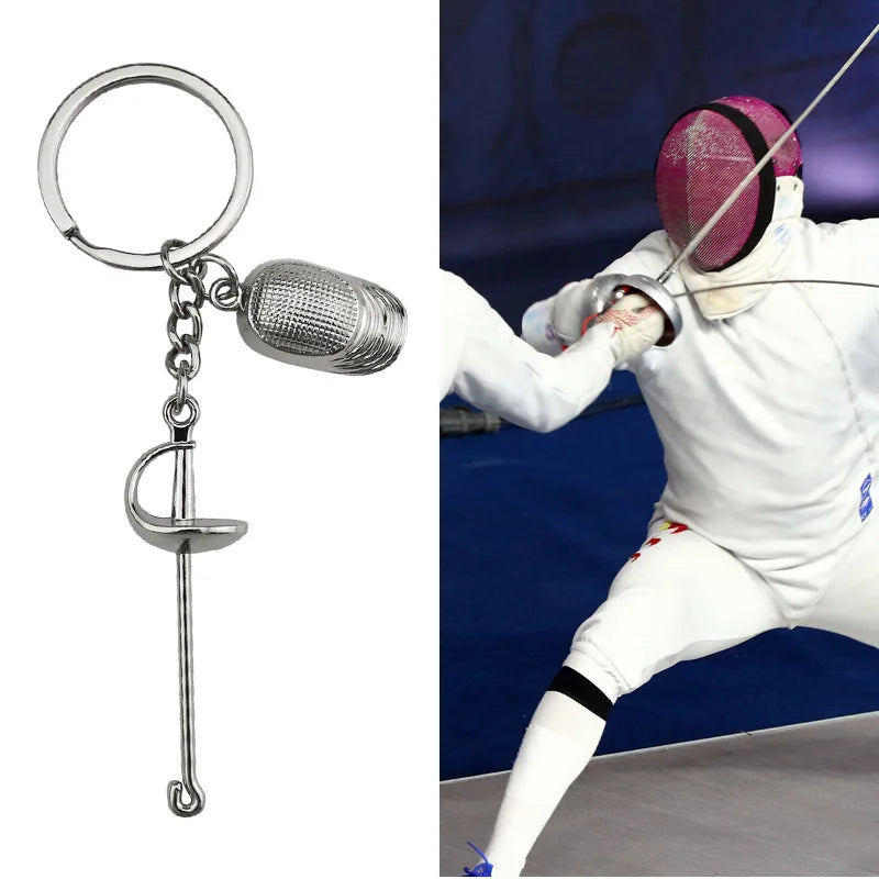 Fencing Keychains Keychain for Key Swords Jewelry