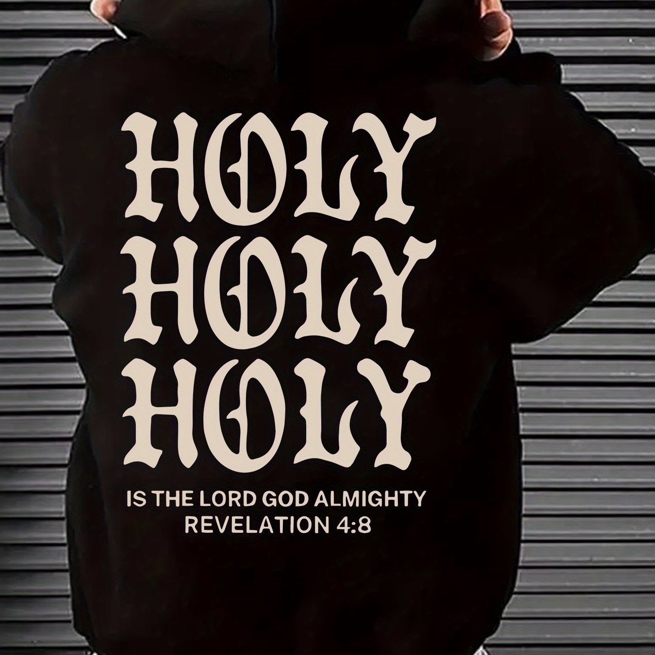 Hoodie "HOLY" Print Polyester Graphic Good Quality Hoodie
