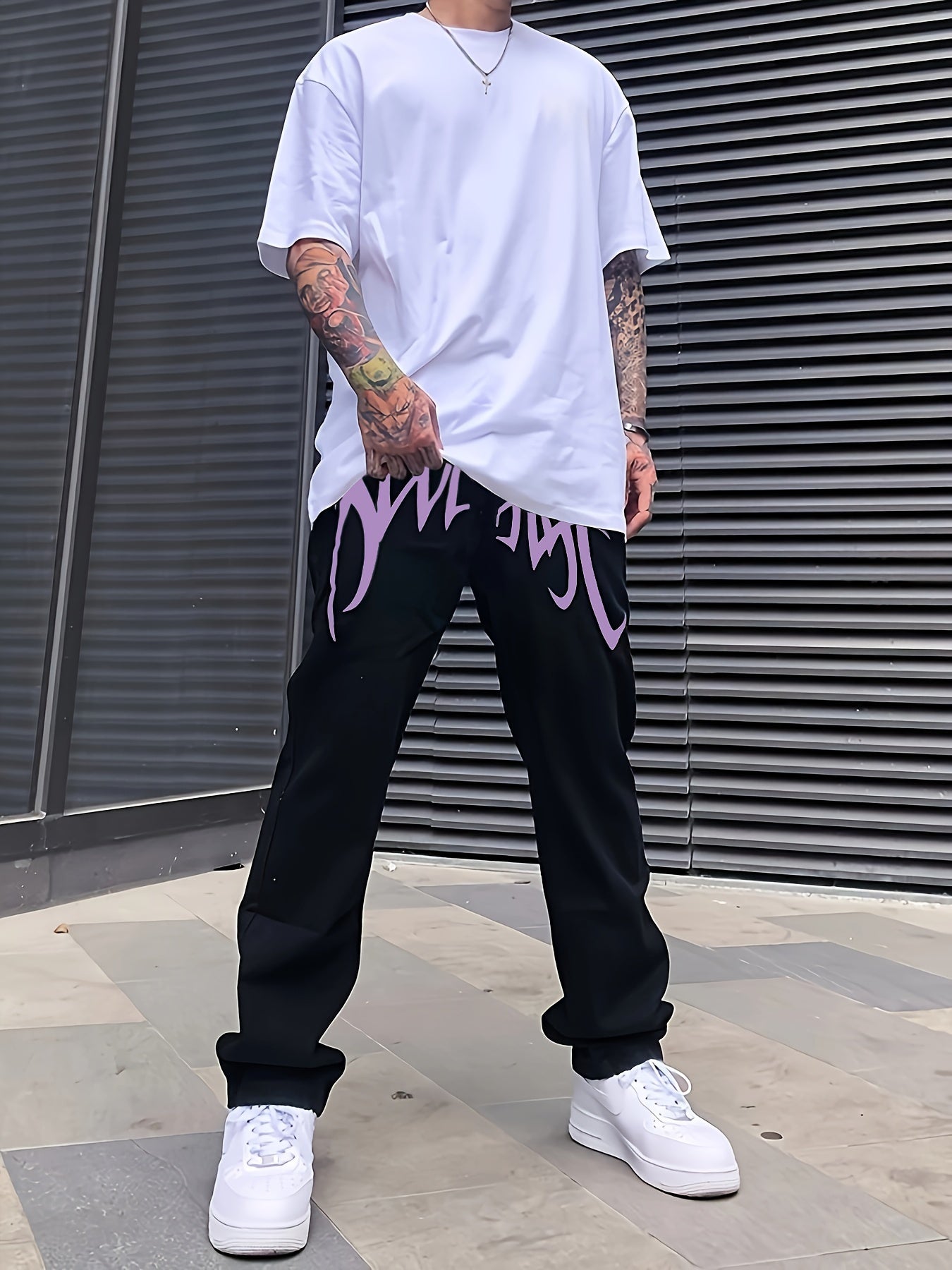 Loose Fit Men's Y2k Casual Jeans, Baggy Street Style