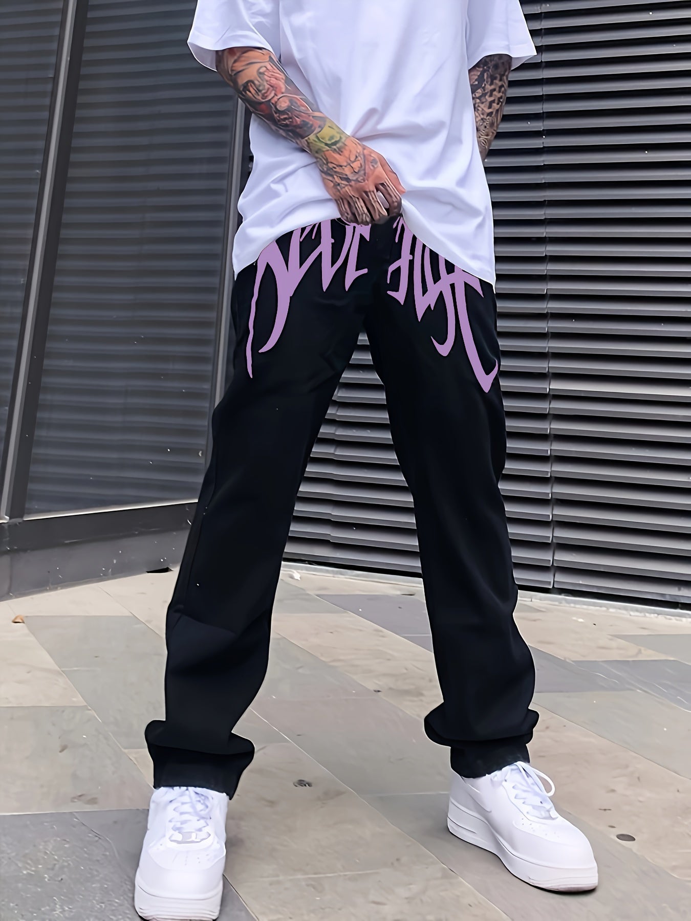 Loose Fit Men's Y2k Casual Jeans, Baggy Street Style