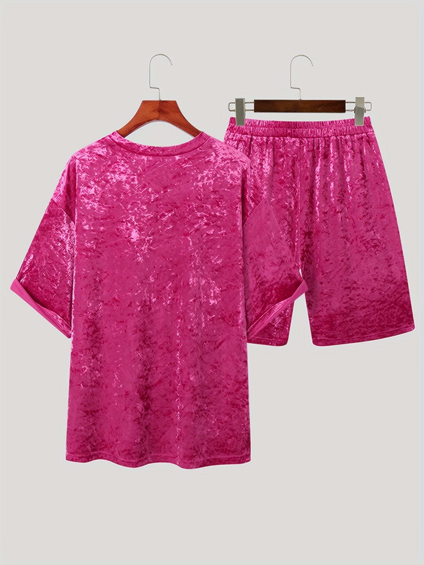 1set Sleepwear Suit Mens Short Sleeve T Shirts Shorts Nightwea