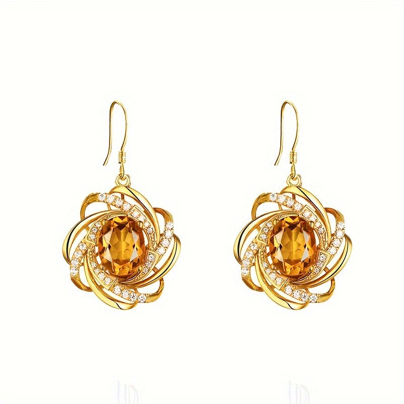 1pc Stylish Spiral Flower Pendant Necklace - Heartwarming Symbolism