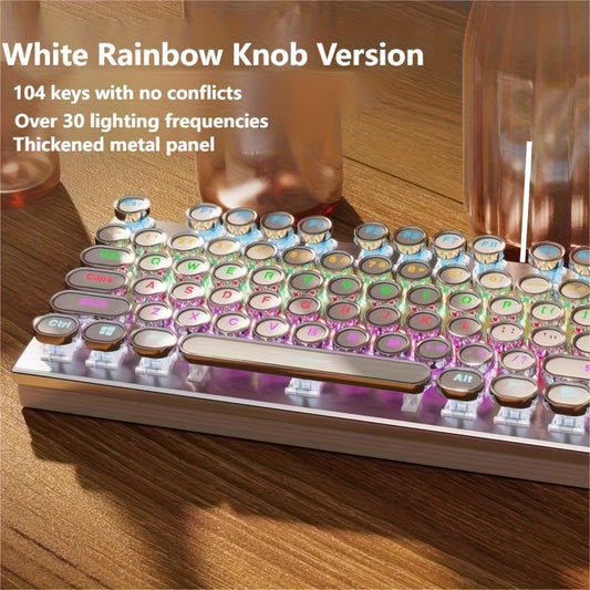 34 Kinds Of Lighting Effects, Real Mechanical Keyboard, Mouse, High Looks, USB, Wired