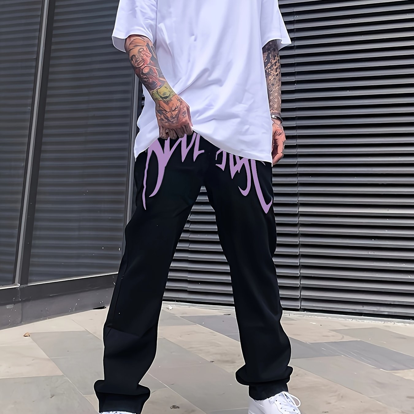 Loose Fit Men's Y2k Casual Jeans, Baggy Street Style