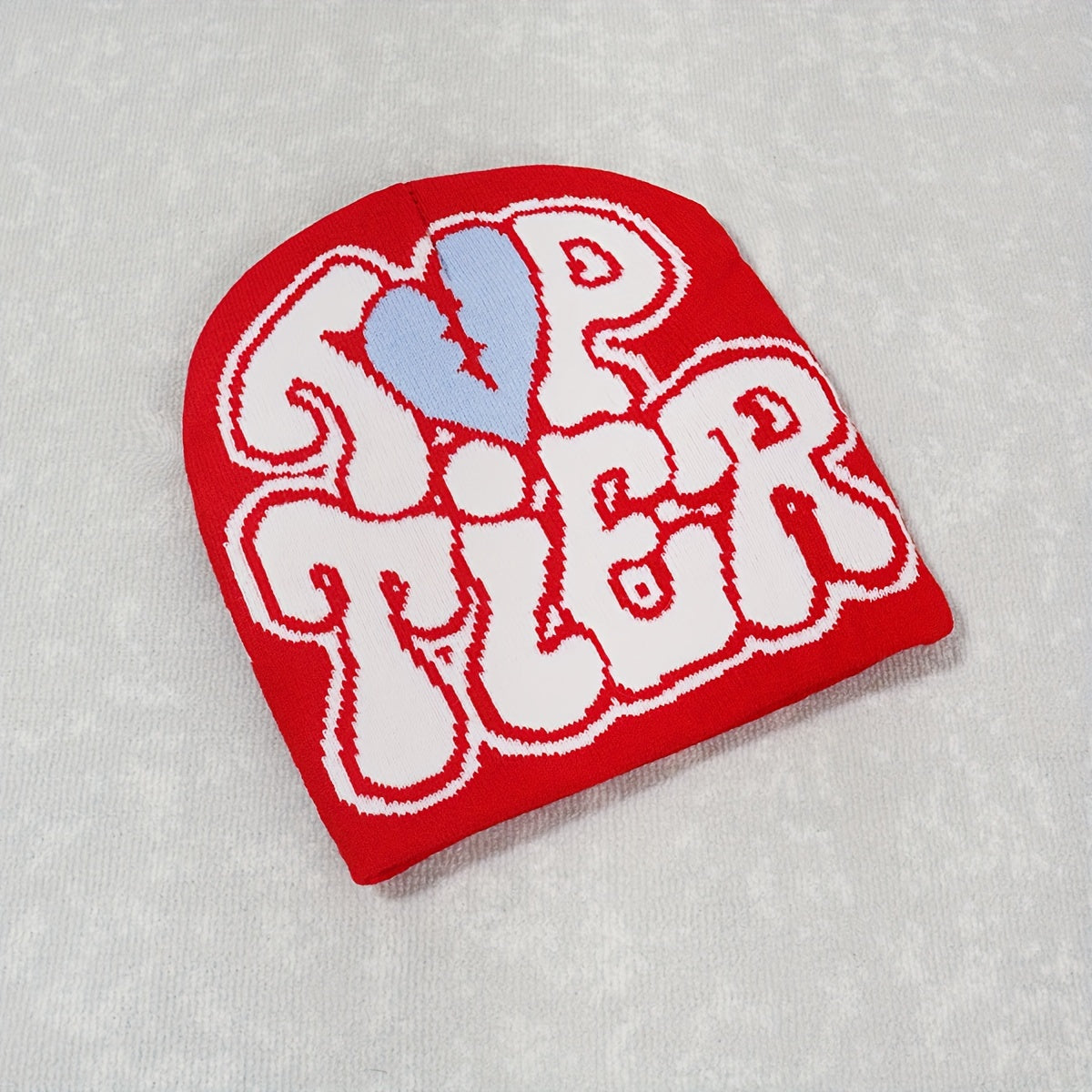 1pc Men's "TOP TIER" Beanie graphic vintage Beanie