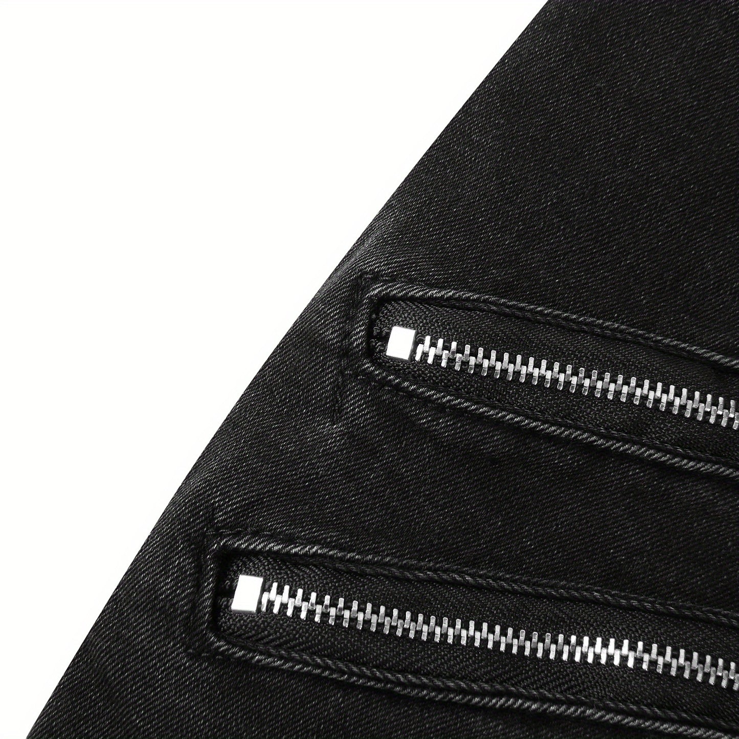 Stretchy Slim Fit Ripped Biker Jeans - Soft, Breathable, Distressed Denim Pants with Elastic Waistband for Men's Casual Street Style Fashion - Perfect for Spring and Fall Seasons