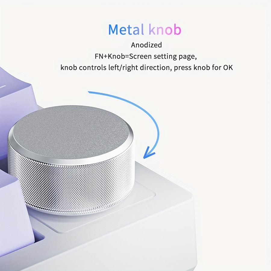 Wired Mechanical Gaming Keyboard with Volume Knob, South-Backlit LED