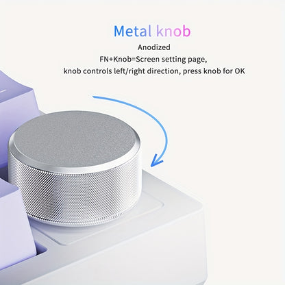 Wired Mechanical Gaming Keyboard with Volume Knob, South-Backlit LED