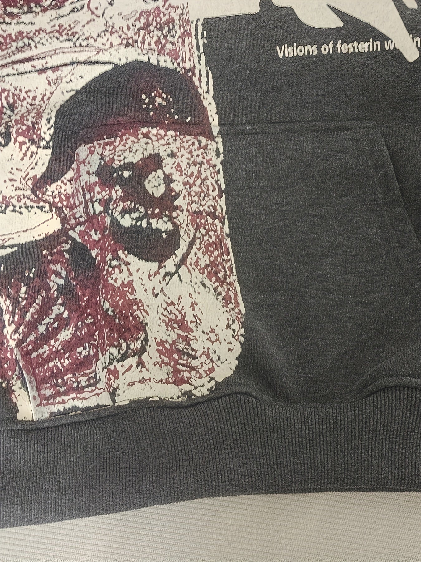 Y2K Inspired Animal Print Hoodie - Comfortable, Trendy Knit Fabric with Practical Kangaroo Pocket