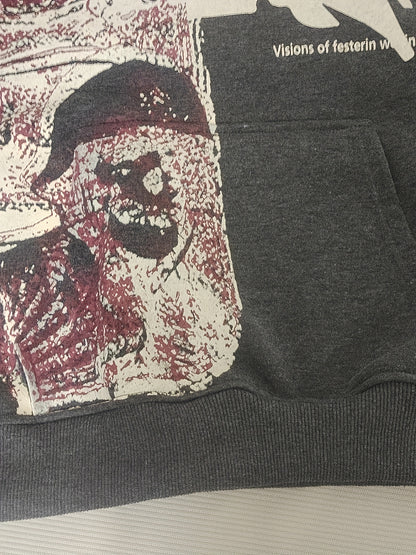 Y2K Inspired Animal Print Hoodie - Comfortable, Trendy Knit Fabric with Practical Kangaroo Pocket