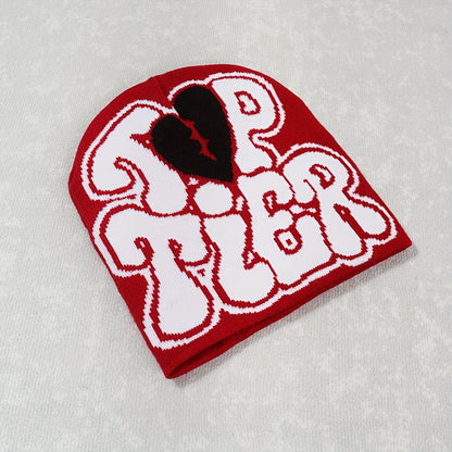 1pc Men's "TOP TIER" Beanie graphic vintage Beanie