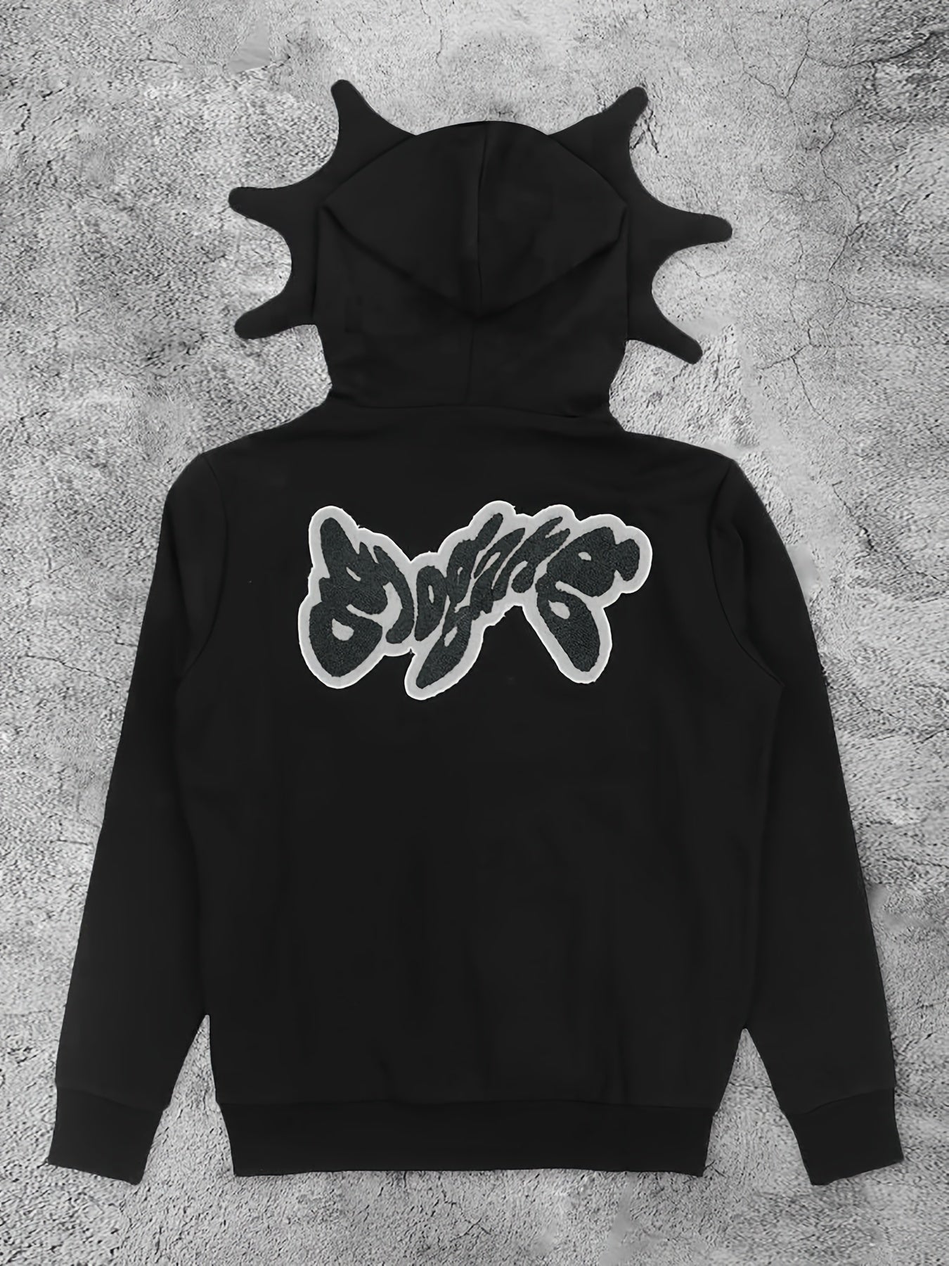 Y2K Women's Hoodie with Star & Letter Embroidery, High Elasticity, Machine Washable, Comfortable Fashion