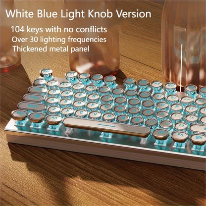 34 Kinds Of Lighting Effects, Real Mechanical Keyboard, Mouse, High Looks, USB, Wired