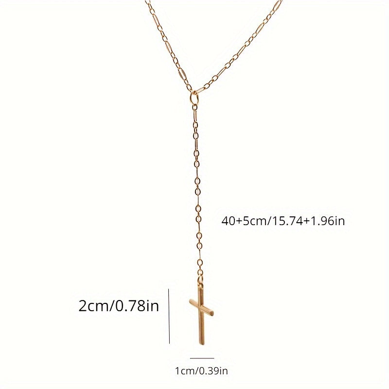 Vintage Style Women's Necklace Exquisite Cross Pendant Necklace Jewelry