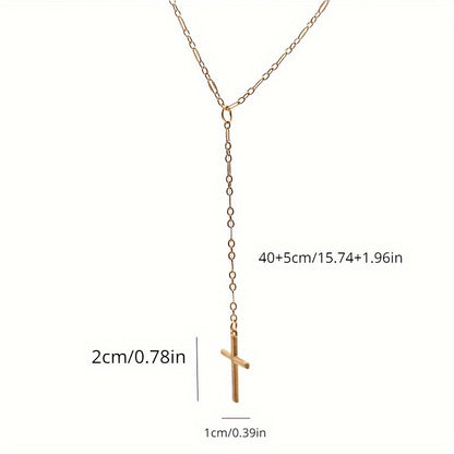 Vintage Style Women's Necklace Exquisite Cross Pendant Necklace Jewelry