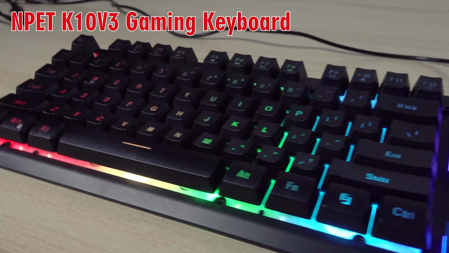 Wired Gaming Keyboard, LED Backlit,