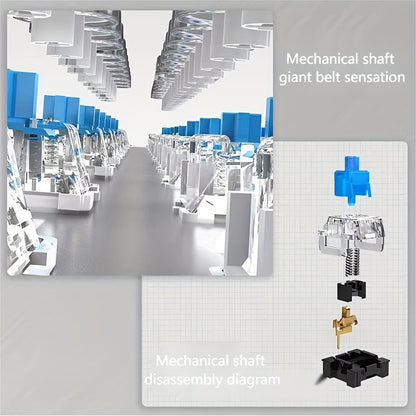 34 Kinds Of Lighting Effects, Real Mechanical Keyboard, Mouse, High Looks, USB, Wired